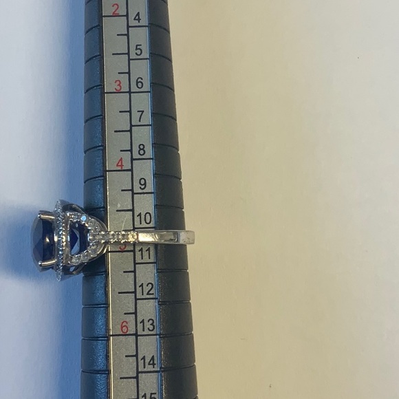 Sapphire and Sterling silver Ring - Picture 5 of 5